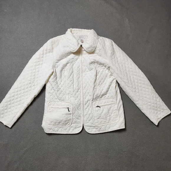 Quilted Jacket JM Collection - Light Spring Fall Jacket Sz Med - Picture 2 of 9